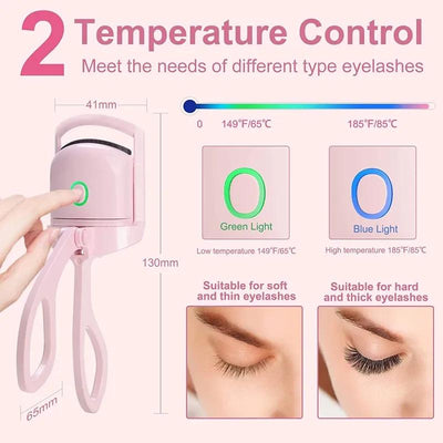 Heated Eyelashes Curler – Effortless, Long-Lasting Curls!